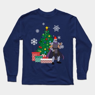 Splinter TMNT Around The Christmas Tree Long Sleeve T-Shirt